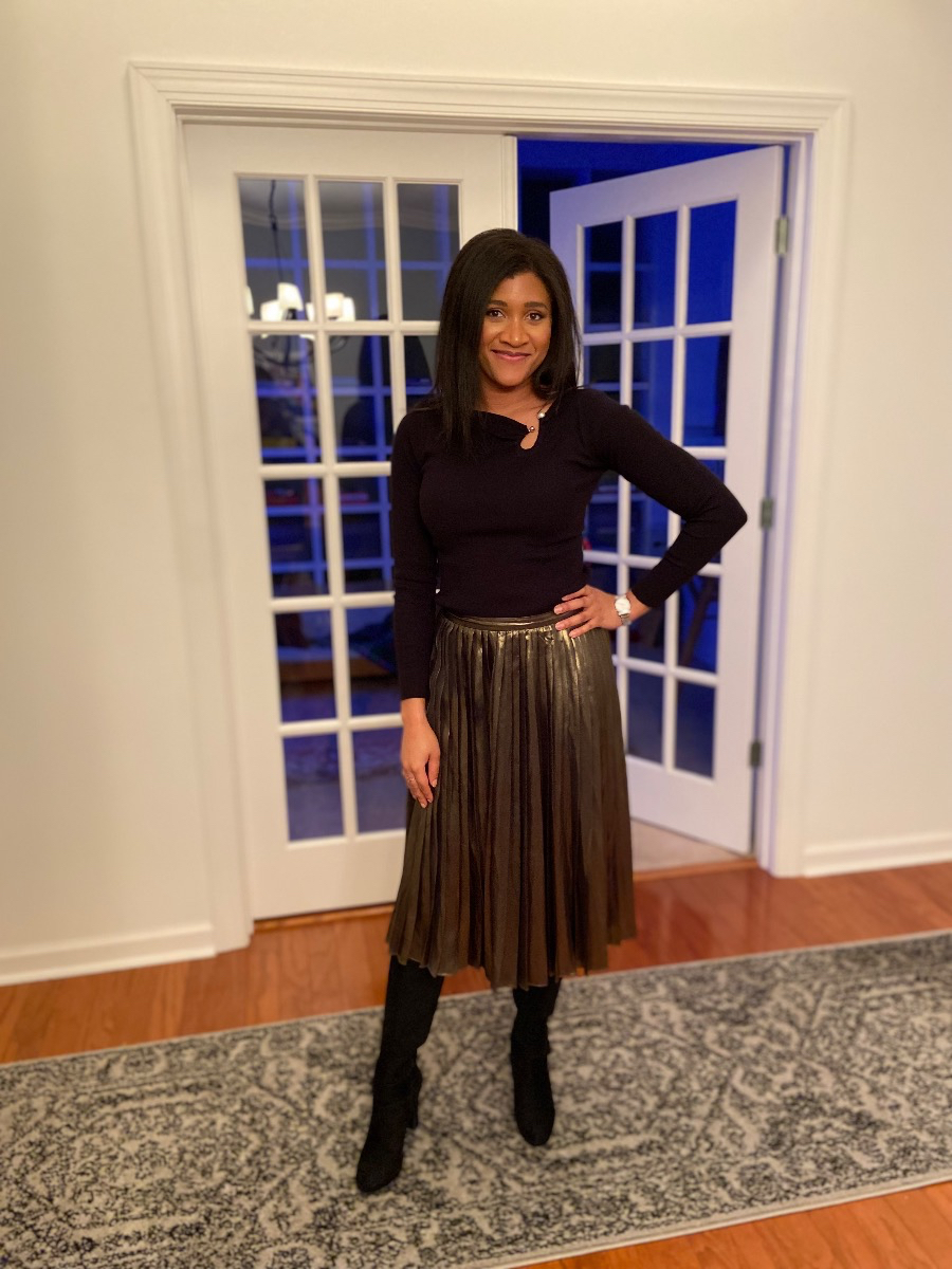 Black and Gold Holiday&nbsp;Outfit