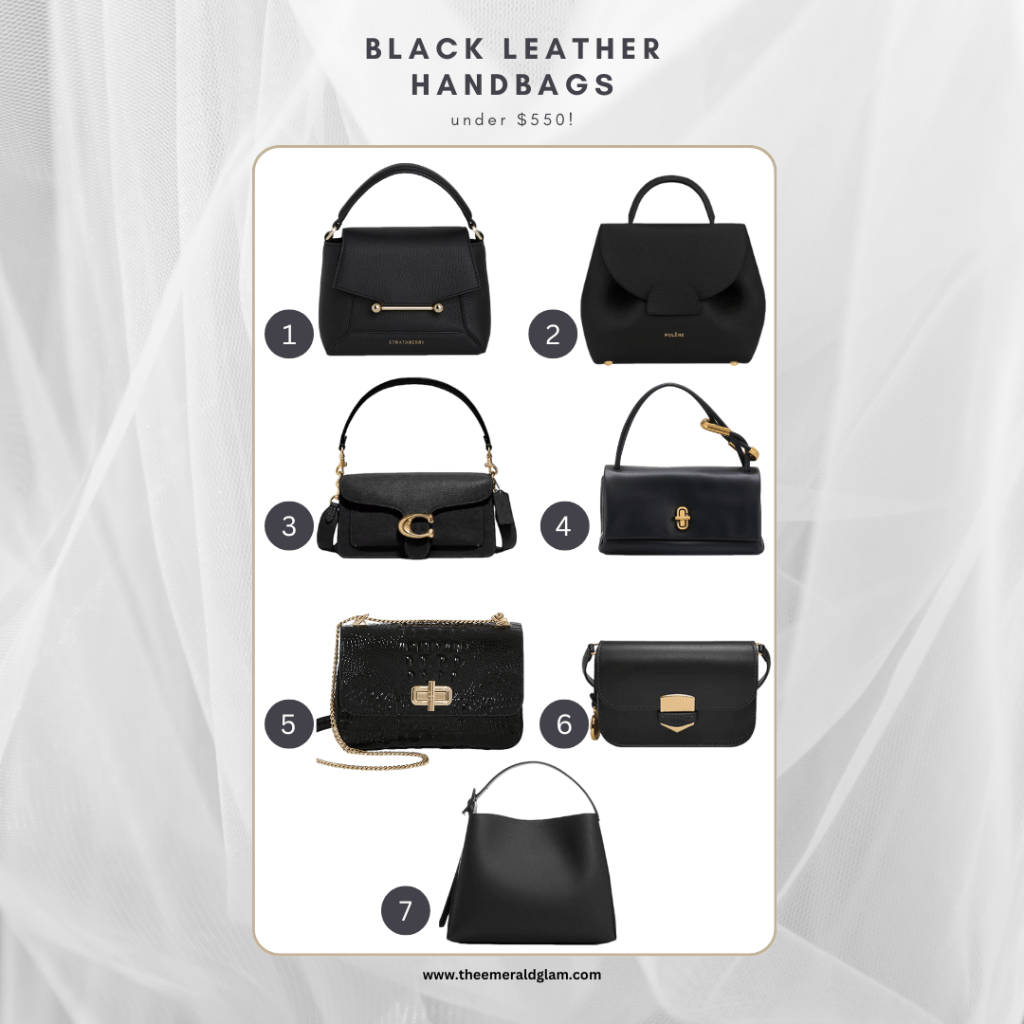 Black Leather Handbags Under&nbsp;$550
